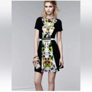 Prabal Gurung For Target Floral Color Block Dress Womens Size 12 (532)